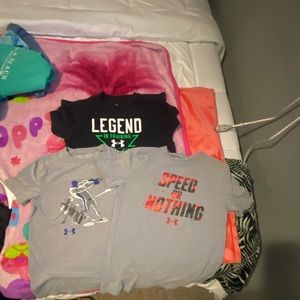 Lot of 3 youth boys under armour tshirts